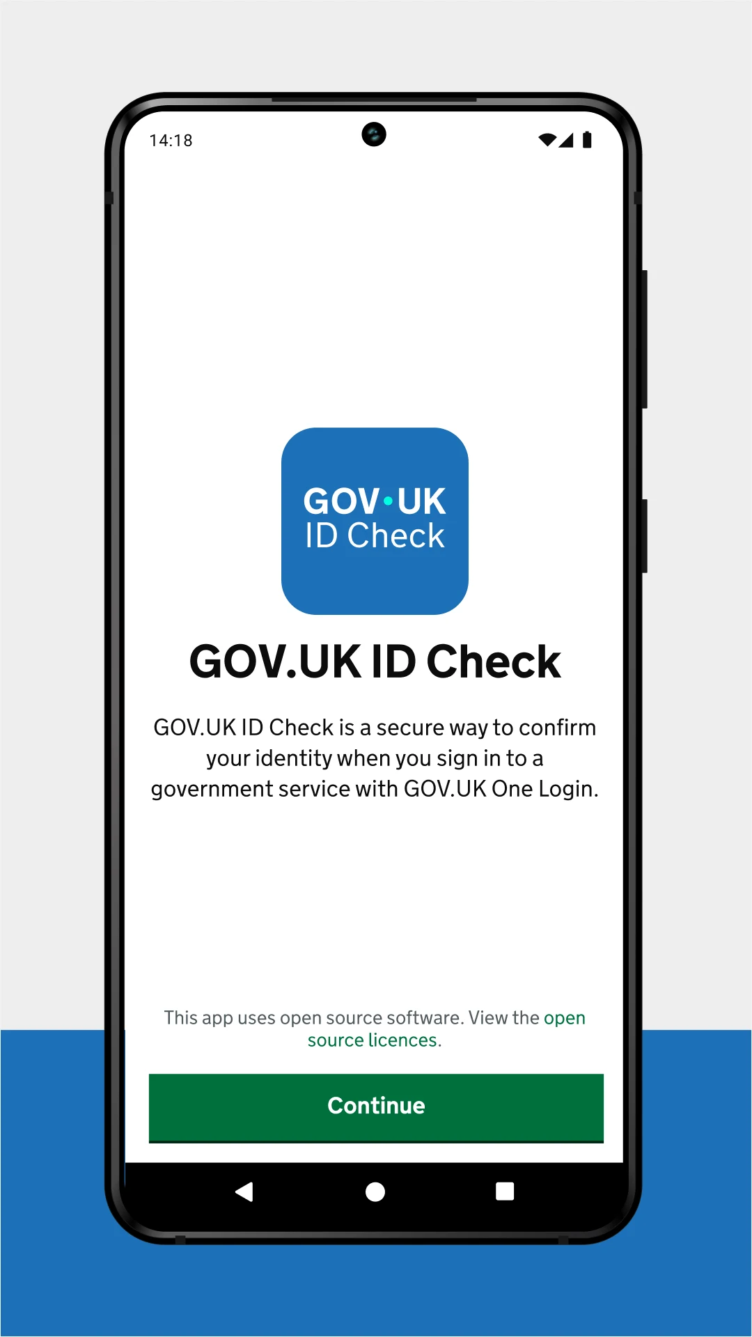 GOV.UK ID Check screenshot
